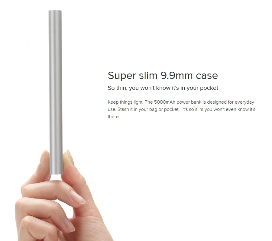Xiaomi Original Mi Power Bank 5000 mAh Gift Original Mi Case Portable Charger Slim 5 (1)