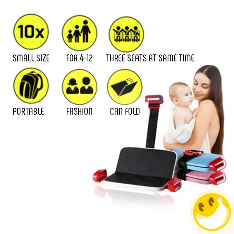 

Thicken Cushion Portable and Foldable Children Car Safety Seat Belts Adjuster Protector Cover Clip Booster Strap Harness Pads