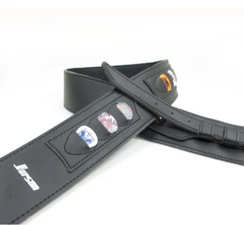 

Strap for Electric Guitar Leather Black Brown Musical instruments accessories