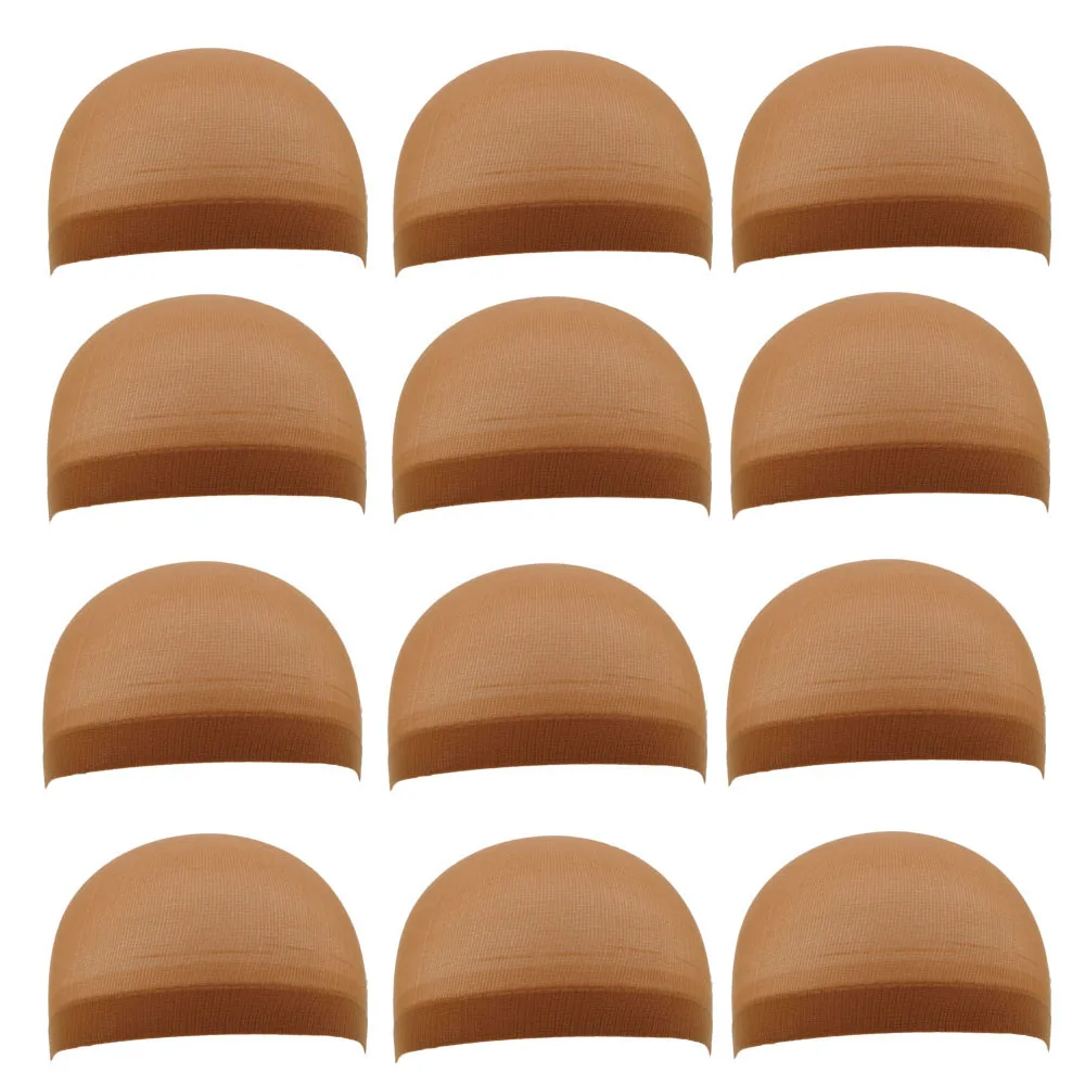 

XC SMY Deluxe Dream Wig Cap Stretchable Elastic Snood Hair Net 12 Pieces (6 Bags)