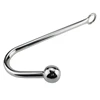 Anal Plug Anal Dilator Gay Sex Toys 30*250mm Stainless Steel Anal Hook Metal Butt Plug With Ball For Men And Women Adult Games 1