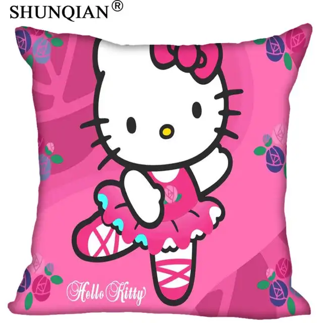 Fashion boutique Custom Hello kitty Pillow Case Square Pillowcases