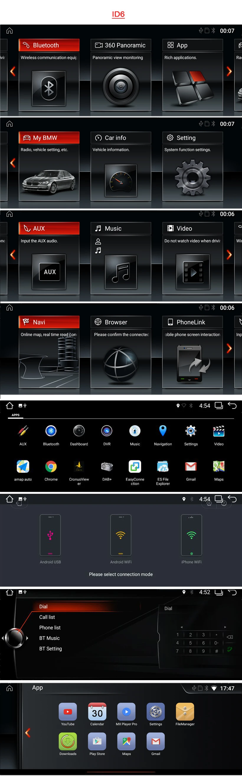 Flash Deal COIKA 2+32G RAM Android 9.0 System Car DVD Radio For BMW X3 E83 2003-2009 GPS Navi Receiver Google WIFI AUX Idrive BT Music 17