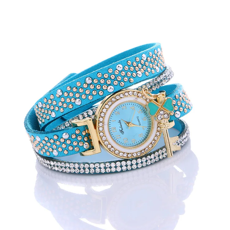 Для женщин часы модные повседневное часы-браслет для женщин Relogio кожа горный хрусталь алмаз кварцевые часы женский Montre Femme zega