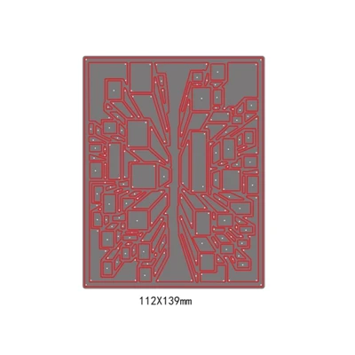 Смешанный слой рамка металлические трафареты для пресс-формы для ручная работа Скрапбукинг декорирование тиснение бумажные карты рукоделие высечки - Цвет: H725