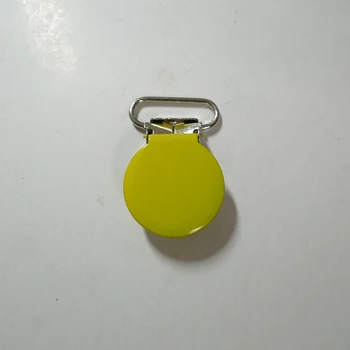 

25pcs 20mm 3/4" #3 YELLOW COLOR Round Suspender Clips