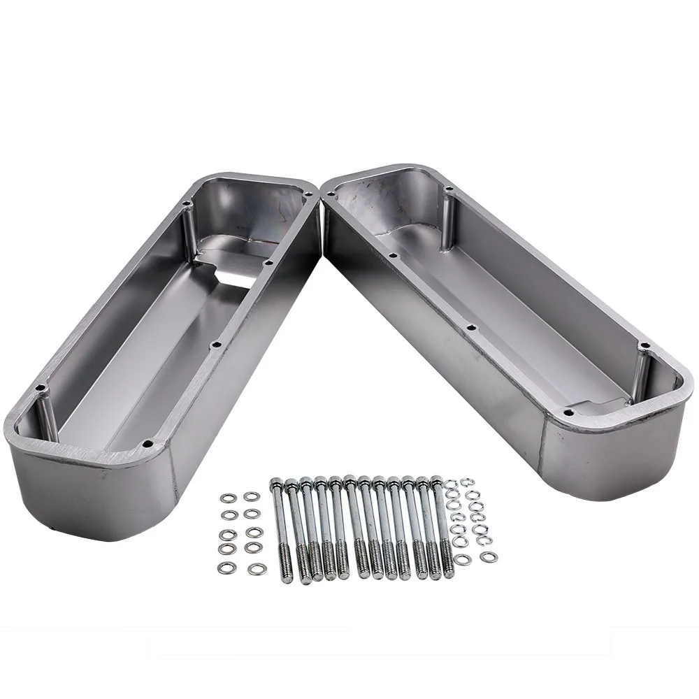 

for BB Ford 429 460 Fabricated Aluminum Tall Valve Covers for 1/4" Billet Rail BBF Race
