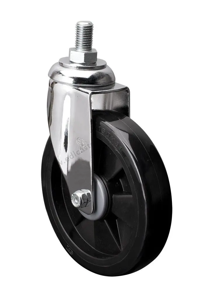 1PC EDL Medium 6 Inch Casters Wheels 110Kg Polyurethane Wheels Castors