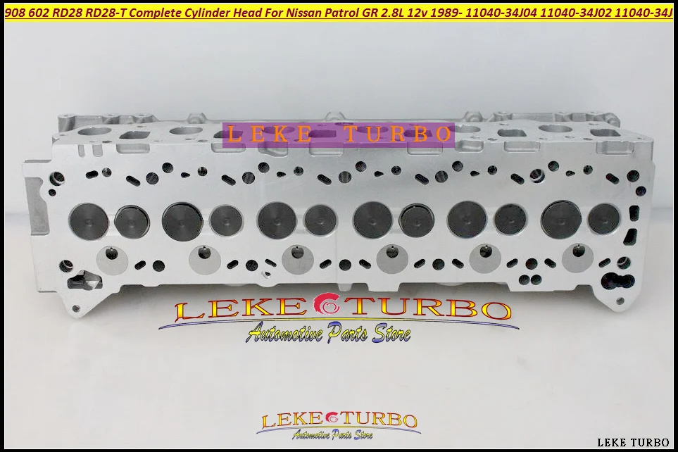 908 602 RD28 RD28-T Complete Cylinder Head For Nissan Patrol GR 2.8L 12v 1989- 11040-34J04 11040-34J02 11040-34J01 11040-34J00  (4)