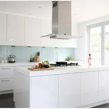 Дизайн 2pac кухонная дверь с карандашным краем современные модульные кухонные шкафчик на заказ белая кухонная мебель