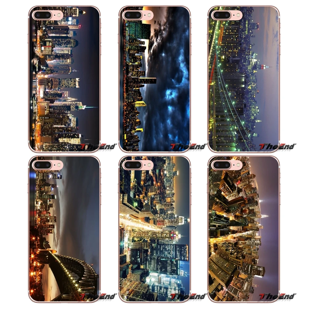 Аксессуары Чехлы для iPhone X 4 4S 5 5S 5C SE 6 6S 7 8 Plus Samsung Galaxy J1 J3 J5 J7 A3 A5 2016 2017 New York At Night |