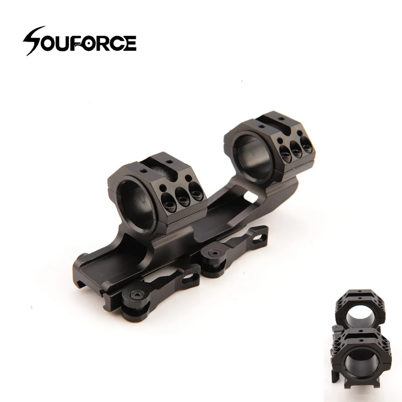 Ferroviário para Airsoft 30mm com Nível de Bolha Escopo Óptico Tático Montagem Anéis Diâmetro 25.4 - Caber 20mm Picatinny Rifle Ar15 Caça 10 Esporte e Lazer