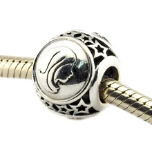 DIY бусины для изготовления ювелирных изделий Стерлинговое Серебро-ювелирные изделия Дева звезда знак бисера Подвески Серебро 925 Berloque Perles женщины