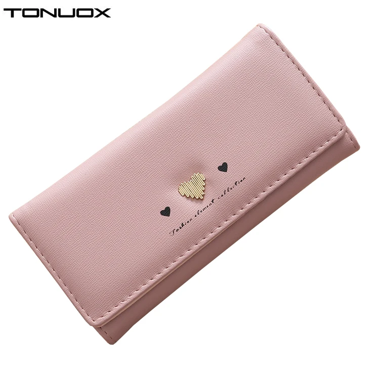 

Women Wallets Lovely Heart Lady Purses Handbags Coin Purse Woman Clutch Wallet ID Cards Holder Female Pouch Money Bags Notecase
