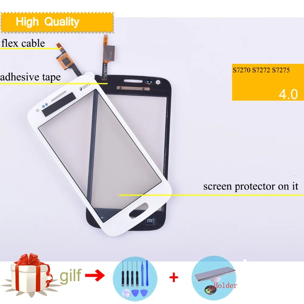 

S7270 TouchScreen For Samsung Galaxy Ace 3 S7270 TOUCH S7272 S7275 Touch screen Panel Digitizer Sensor Glass Lens blue white