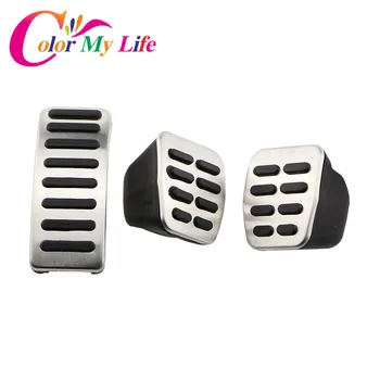 

Aluminous Alloy Car Gas Brake Pedal Cover Pedal Pads For Skoda Fabia I 1999-2007 Fabia II 2007- Octavia 1U 1996-2010 Roomste