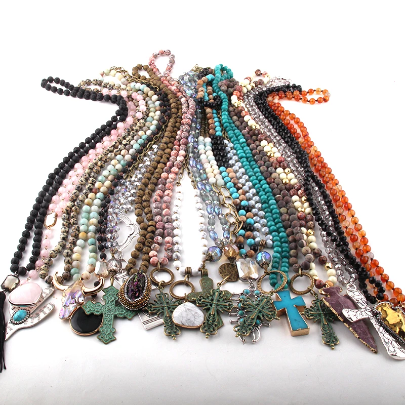 MOODPC 20 шт. смешанный цвет модное ожерелье ручной работы женские украшения