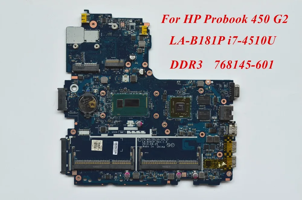 Высококачественная материнская плата для ноутбука HP Probook 450 G2 768145 601