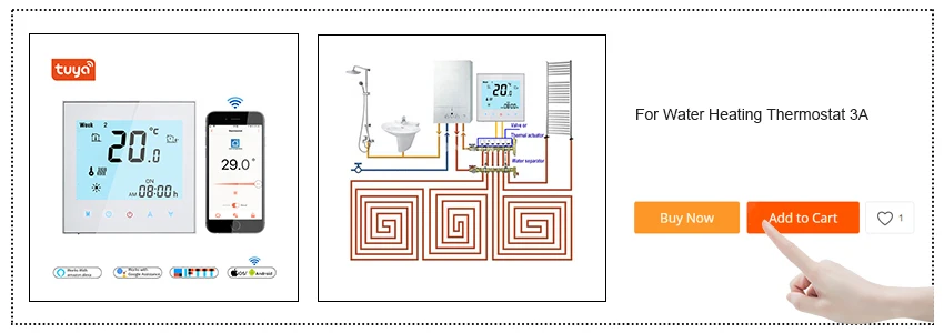Термостат Wi Fi температура контроллер для водяного пола Отопление Termostato туя Smart Life in 3A с программируемой функция