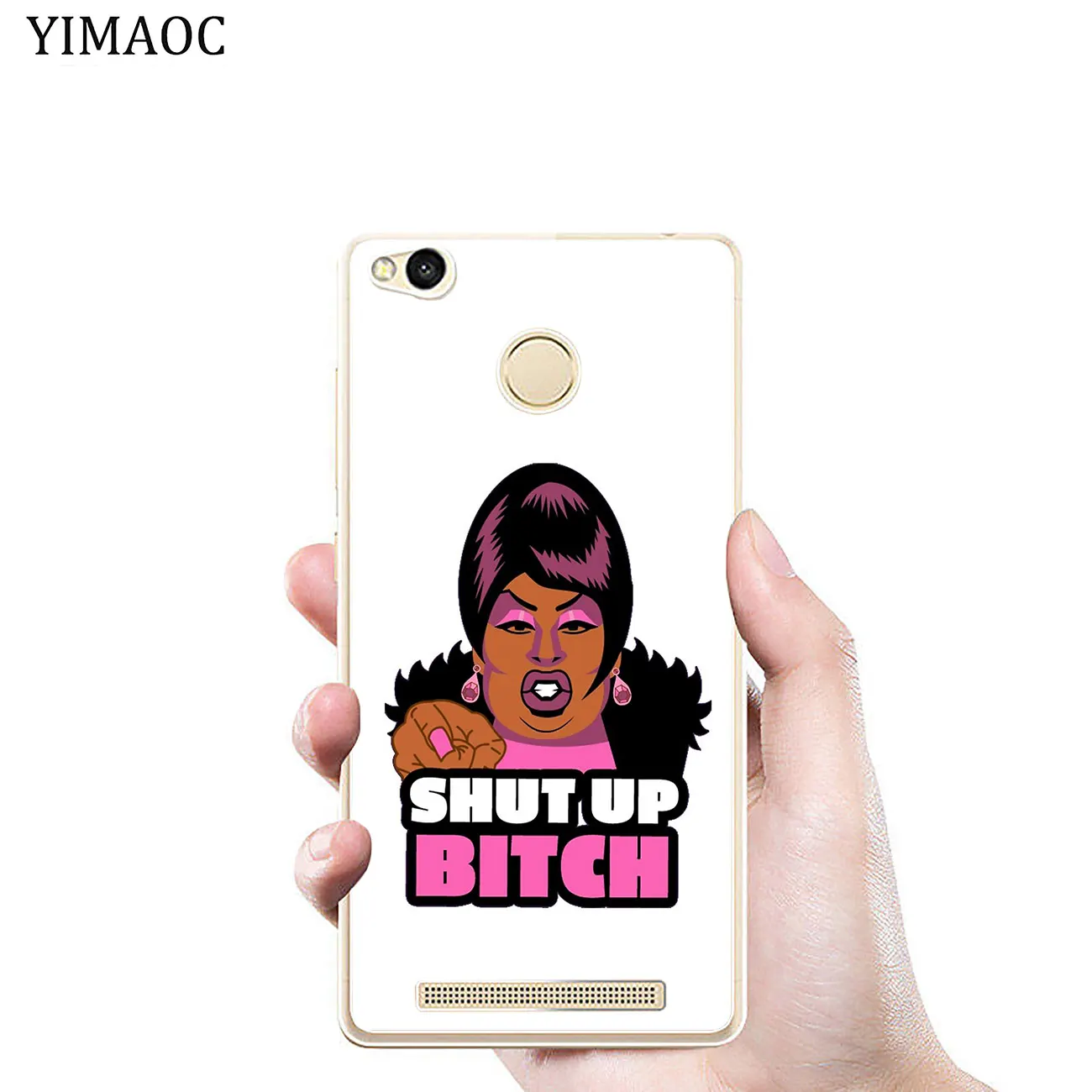 Мягкий чехол для телефона YIMAOC Who Cares shut up Bitch Xiaomi MI Redmi 8A 7A 6A 5A 4X Note 8 7 6 Pro 5 Plus|Бамперы| |