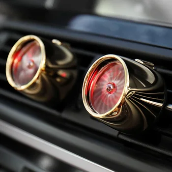 

1 PCS Atmosphere Lights Car Perfume Super Cool Fan Top Quality Car Air Freshener Vent Clip Outlet Fragrance Auto Accessories