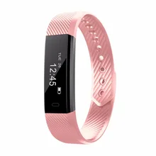 

HOT ID115 Smart Wristband Bluetooth 4.0 Fitness Tracker Heart Rate Watch Step Counter Sleep Monitor Sport Smart Bracelet Band