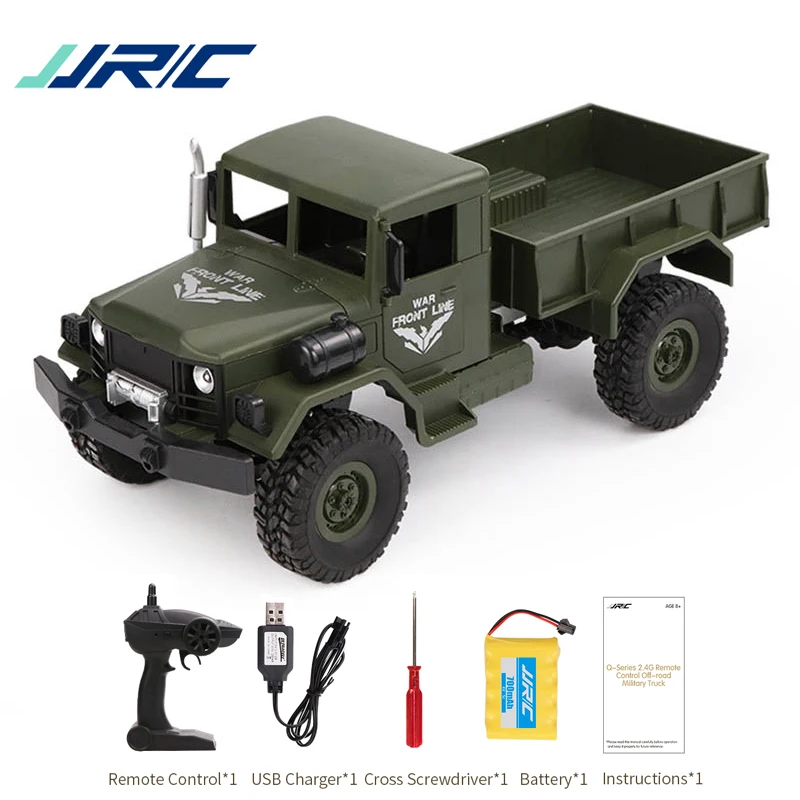 

JJR/C JJRC Q62 1:16 4WD Off-Road Military Trunk Crawler RC Car Remote Control Off-Road Toys for Boy Birthday Gift Buggy Machine