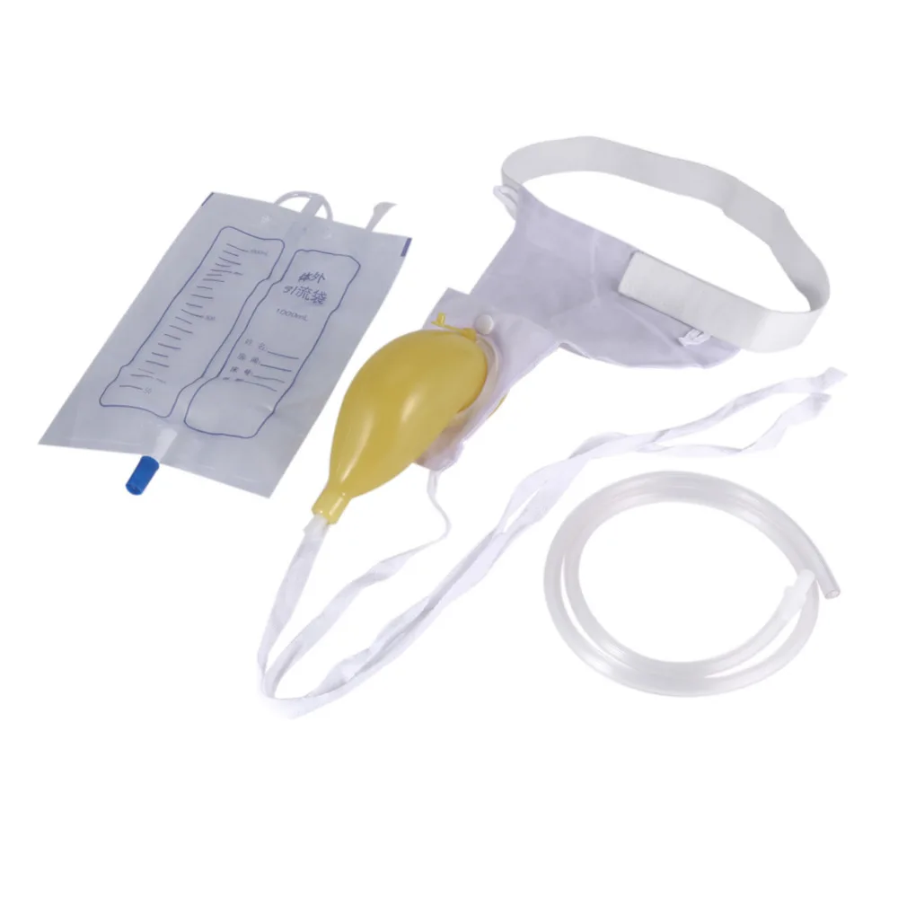 Free Shipping Health Female 1000ml Urine Bag Bed Breathable Incontinence Urine Bag Urine Collector Reuseable Urine