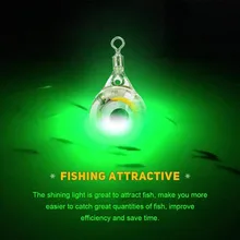 1Pc LED Deep Drop Underwater Eye Shape Fishing Squid Fish Lure Light Flashing Lamp