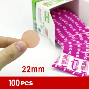 

100 Pack Spot Adhesive Bandages Round Sheer Sterile Non-Stick Pad for Minor Wound Care ZJ55