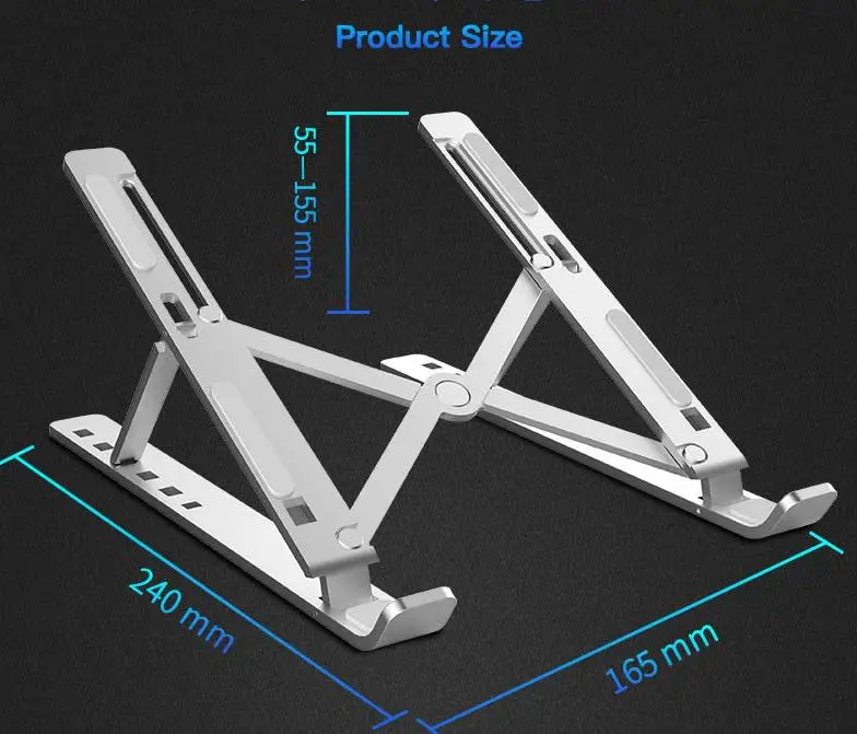 Складная портативная подставка для ноутбука Эргономичная подставка для ноутбука из алюминиевого сплава 10-17 дюймов ноутбук