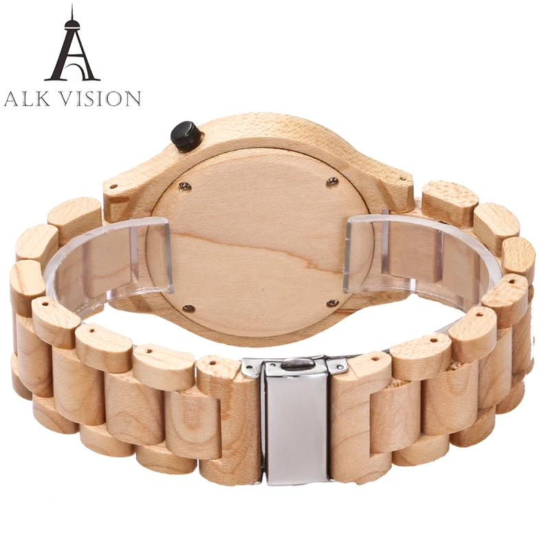ALK Vision Часы для влюбленных пар Мужские часы лучший бренд роскошь Деревянные