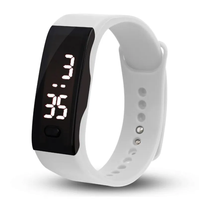 

Fashion Unisex Mens Womens Watch Rubber LED Date Sports Bracelet Digital Wrist Watch Simple Clock Relojes Hombre