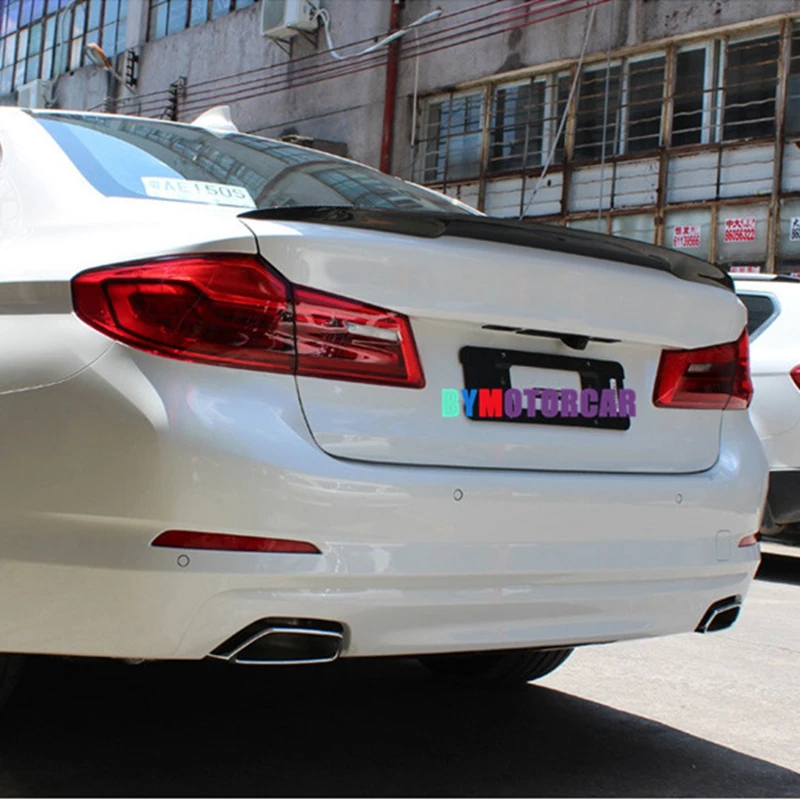 High quality Car Real Carbon Fiber Rear Trunk Lid Spoiler Wing Boot for BMW G30 530i 540i 5 Series 2017-2018 | Автомобили и