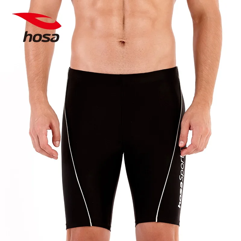 HOSA 1 Pcs Men Swim Trunks Special Thin Bodybuilding Swimwear Sports