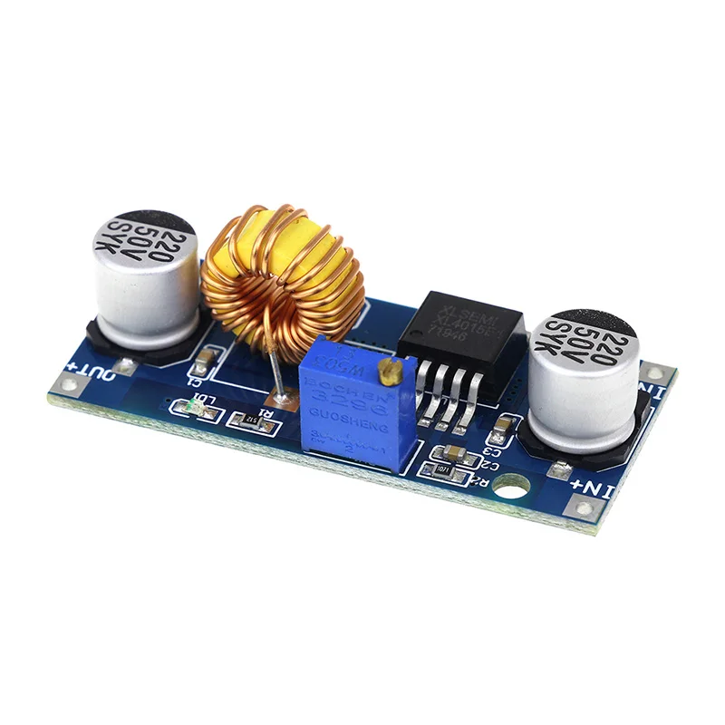 Adjustable Регулируемый понижающий преобразователь модуль питания 4-38 V 5A EM88