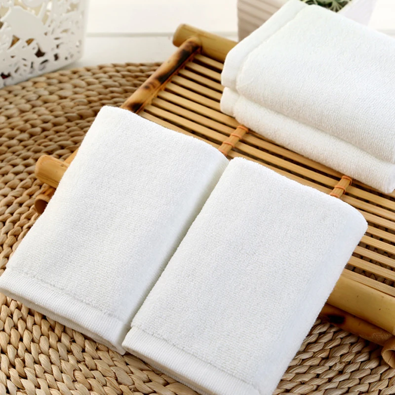 

100% Cotton 30cm*30cm Soft Cotton Hotel White SquareTowel Quick Dry Hair Hand Towels Quality First