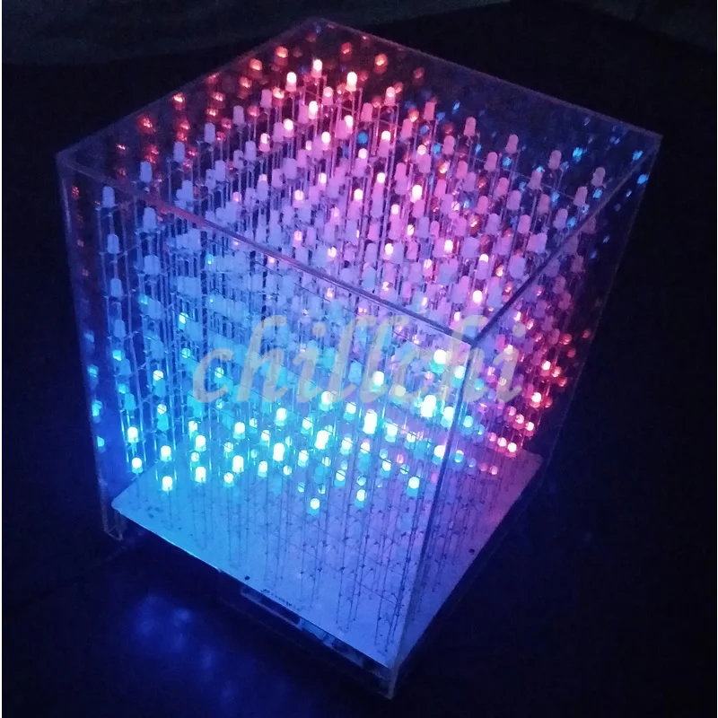 3D 888 полноцветный куб готовый RGB Цветной световой 16 миллионов цветов комплект