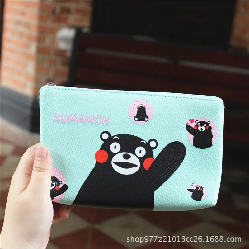 IVYYE 1 шт. черный Kumamon аниме PU Кошелек для монет Мультяшные мягкие сумки для мелочи кошелек для денег для хранения ключей детский подарок