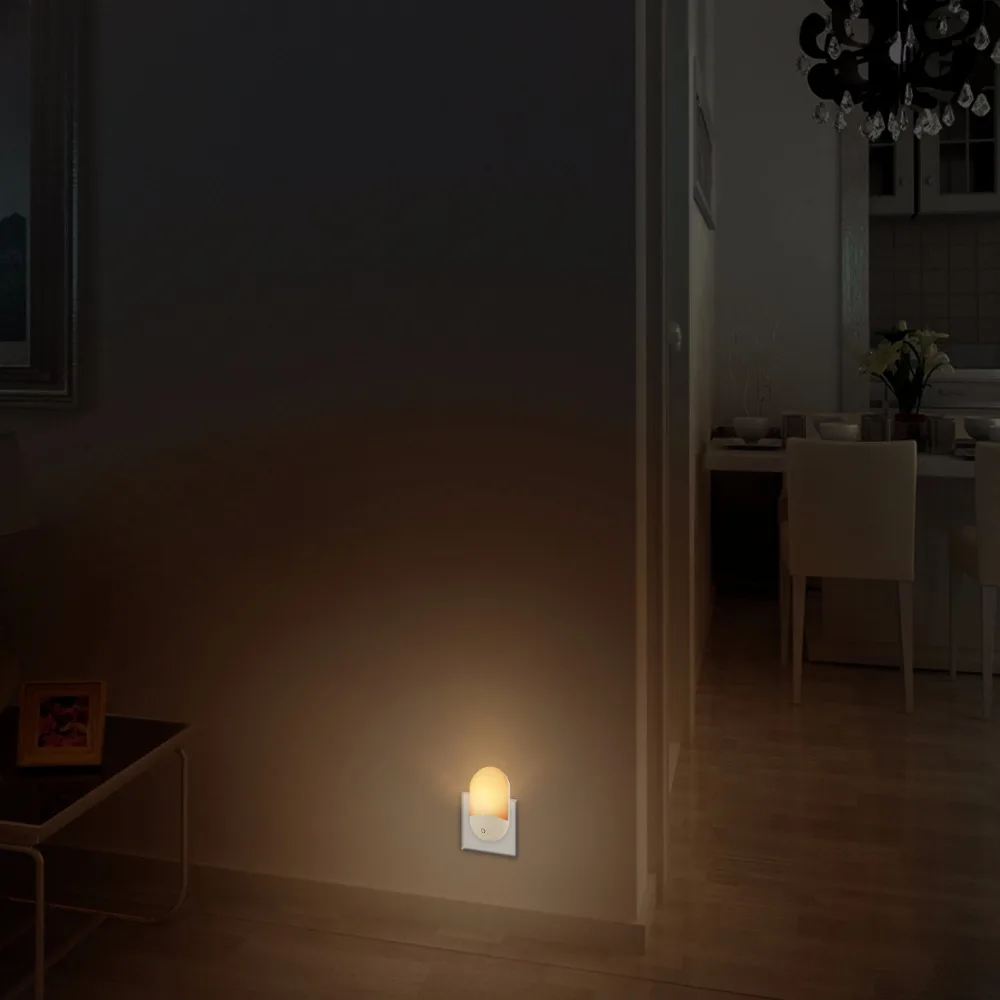 Плагин ночник теплый белый светодиодный ночник датчик сумерек до рассвета для спальни ванной кухни для лестниц и коридоров EU/US Plug