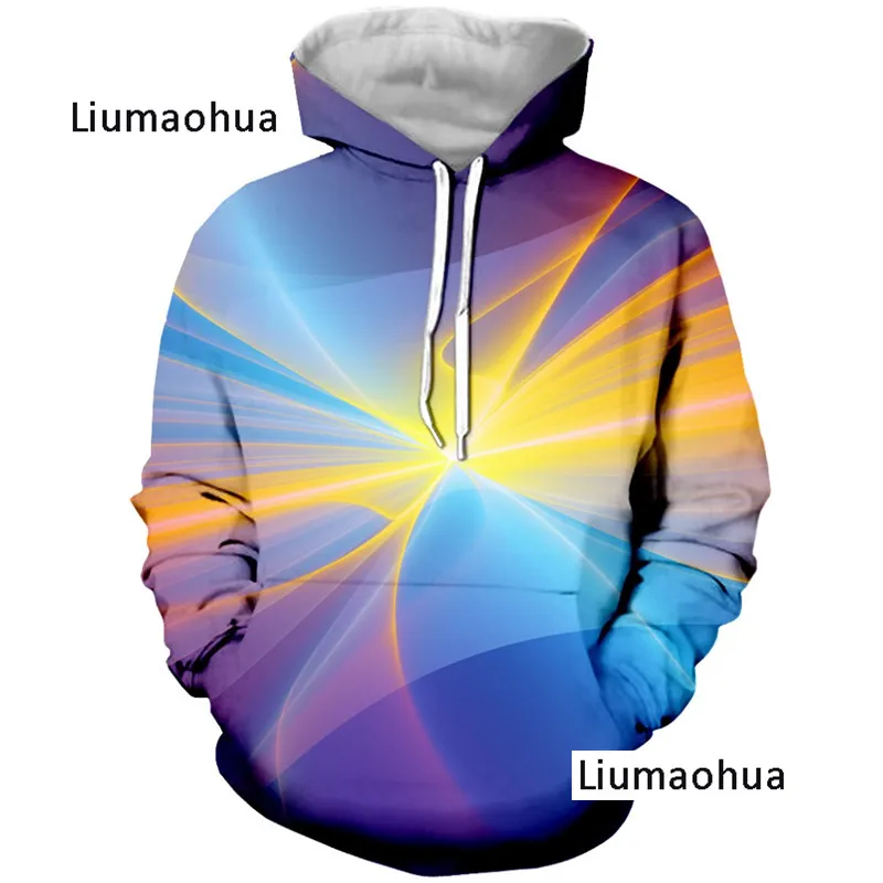 Liumaohua новые модные 3D толстовки стильные мужские/женские пуловеры с красочным
