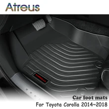 Atreus 1 комплект TPE автомобильный коврик для ног для Toyota Corolla Стайлинг автомобильные аксессуары водонепроницаемый ковер