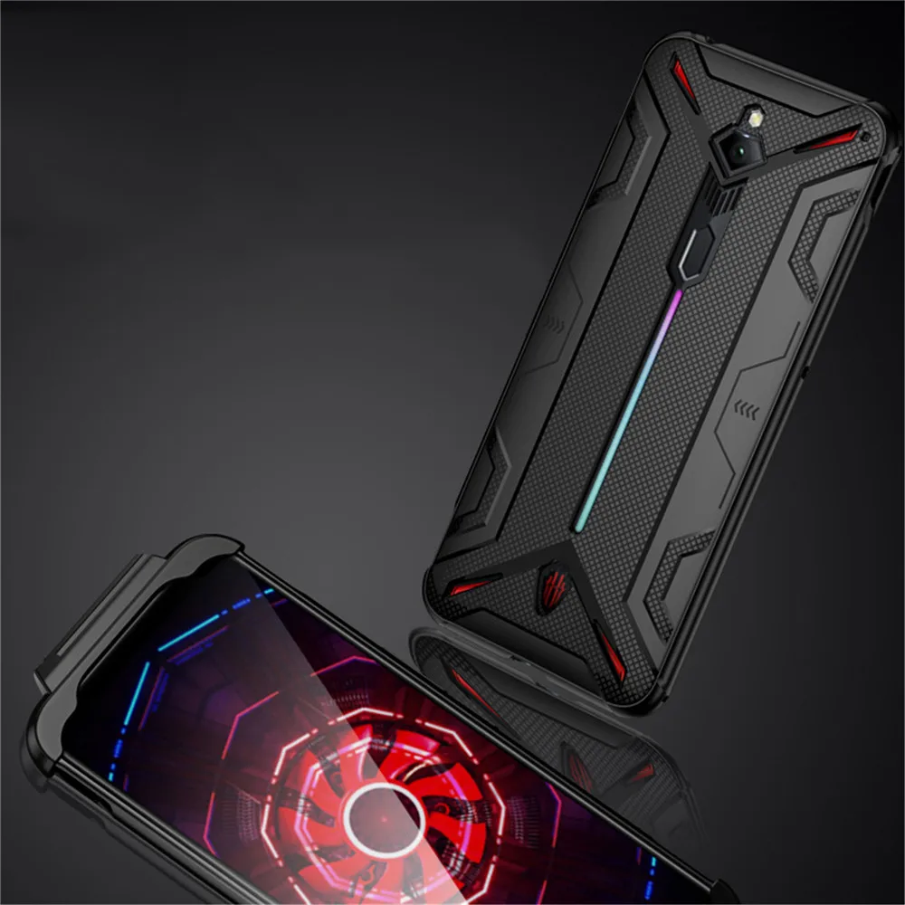 Противоударный защитный ТПУ мягкий чехол для телефона ZTE Nubia Red Magic 3 / 3S крышка с