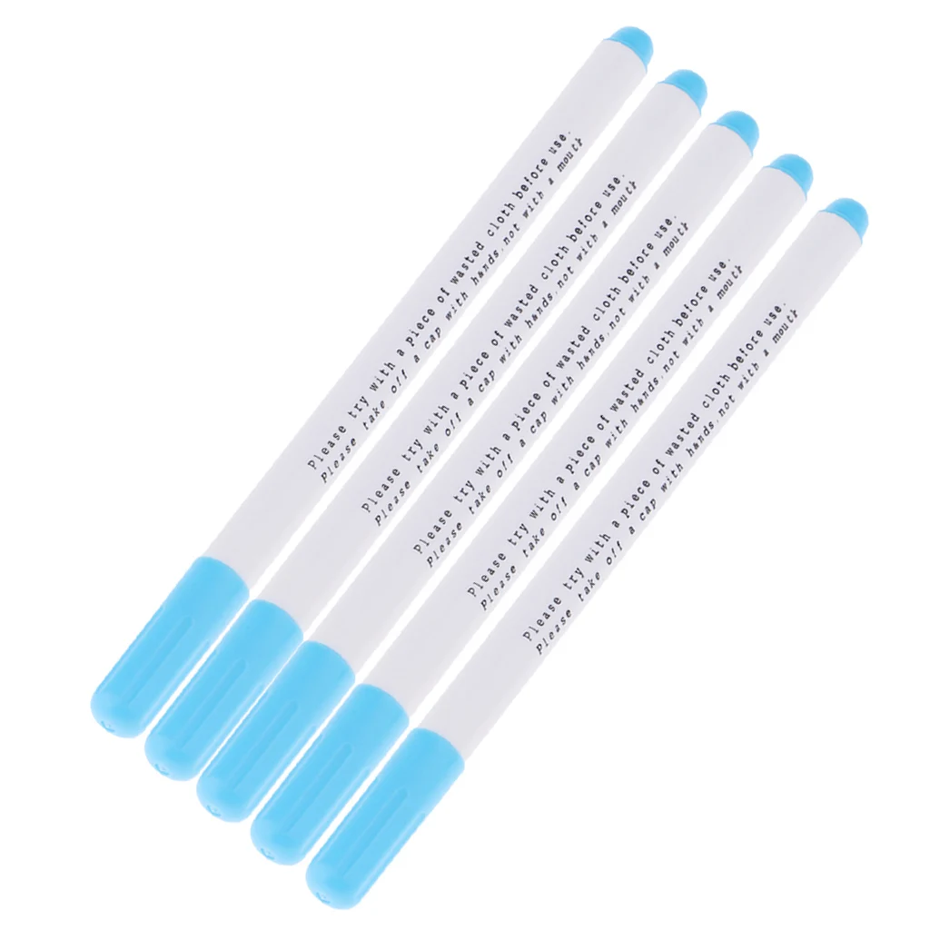 Phenovo 10 Pieces Water Erasable Pen Vanishing Marker Water Soluble Pens For Tailor Sewing Stitch Textile