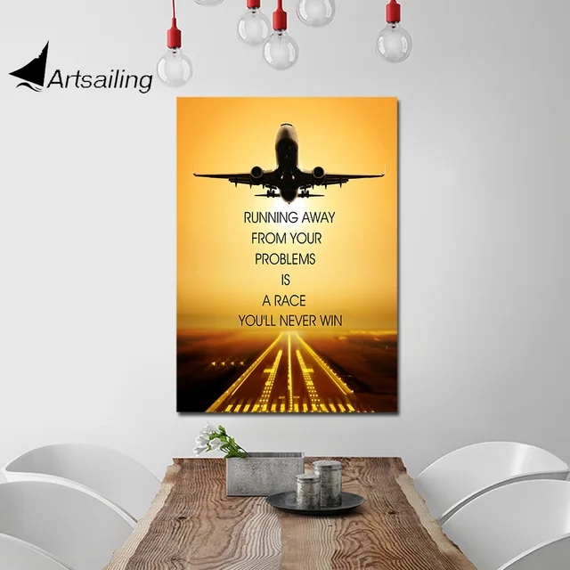 ArtSailing HD print 1 piece canvas art inspirational quotes home