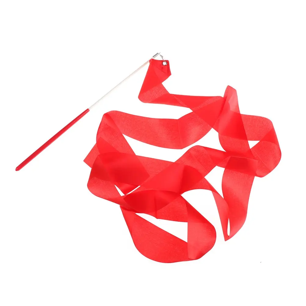 Dance Ribbon Gym Rhythmic Gymnastics Art Gymnastic Ballet Streamer Twirling Rod Outdoor Sport Games 2M