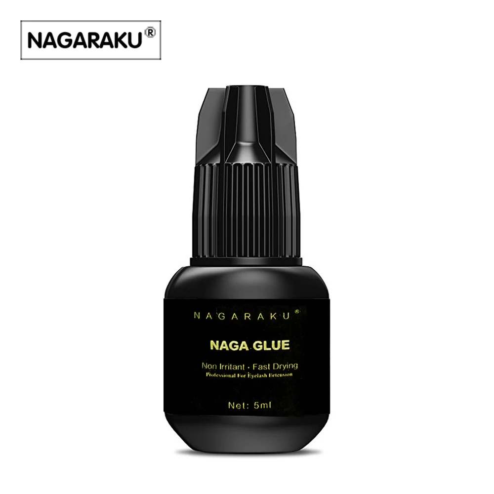 

NAGARAKU 5 ml new arrival Eyelash Extension Glue 1 glue ring for free high quality Fast Drying Long Lasting Time free shipping.