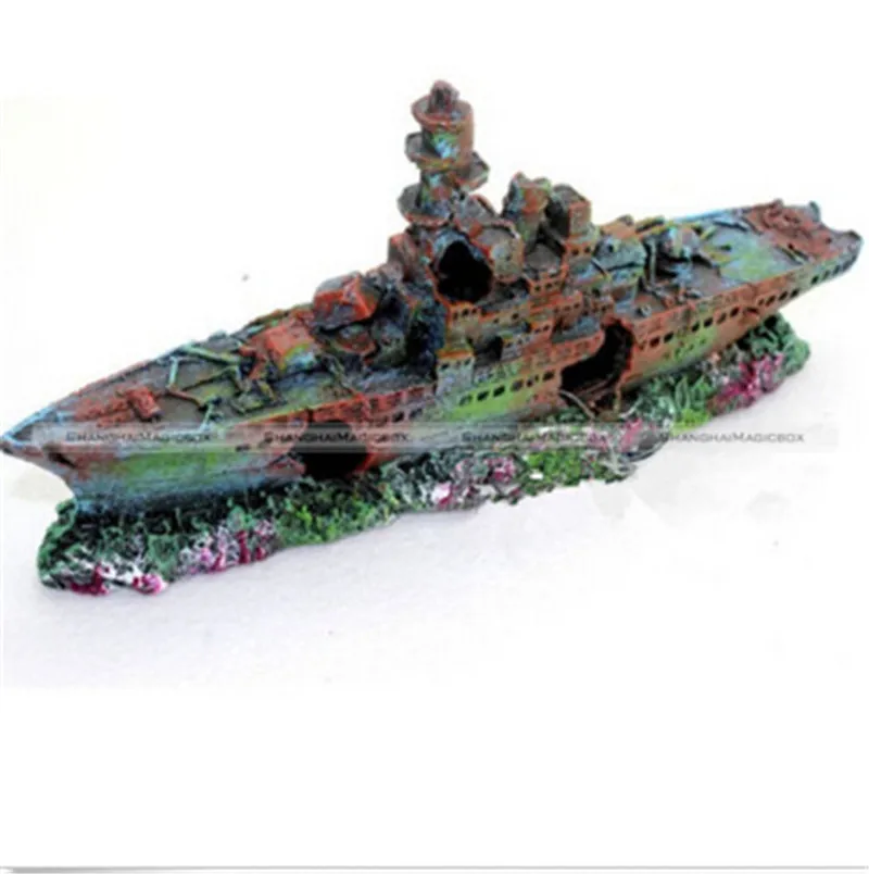 Buy Aquarium Ornament Destroyer Navy War Boat Ship