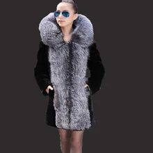 Women's winter coat New 2017 fur female coat long section hooded fur female imitation fox fur coat coat mink fur coat Women's winter coat New 2017 fur female coat long section hooded fur female imitation fox fur coat coat mink fur coat