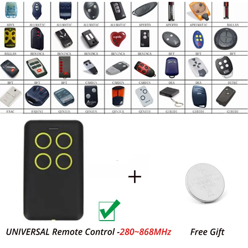

Yellow button Beninca Rolling Code Remote Transmitter Clone /Duplicator 280MHz-868MHz